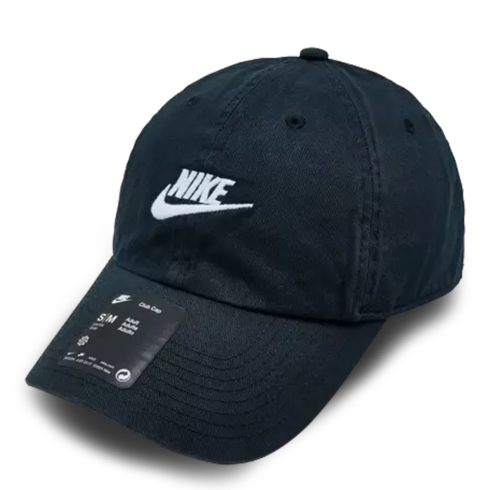 Unisex Nike Club Unstructured Futura Wash Cap - Black &amp; White 3