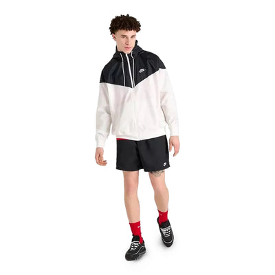 Men's Nike Club Woven Flow Shorts - Black/White 2