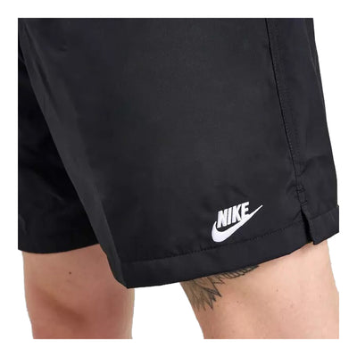 Men's Nike Club Woven Flow Shorts - Black/White 5