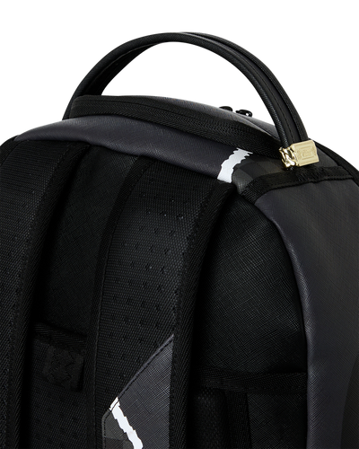 Sprayground Center Rip Revealing Gray Check Backpack