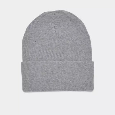 Nike Peak Swoosh Beanie Hat - Dark Grey Heather/White 6