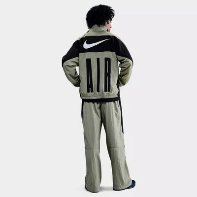 Men's Nike Air Woven Track Pants - Light Army/Black 4