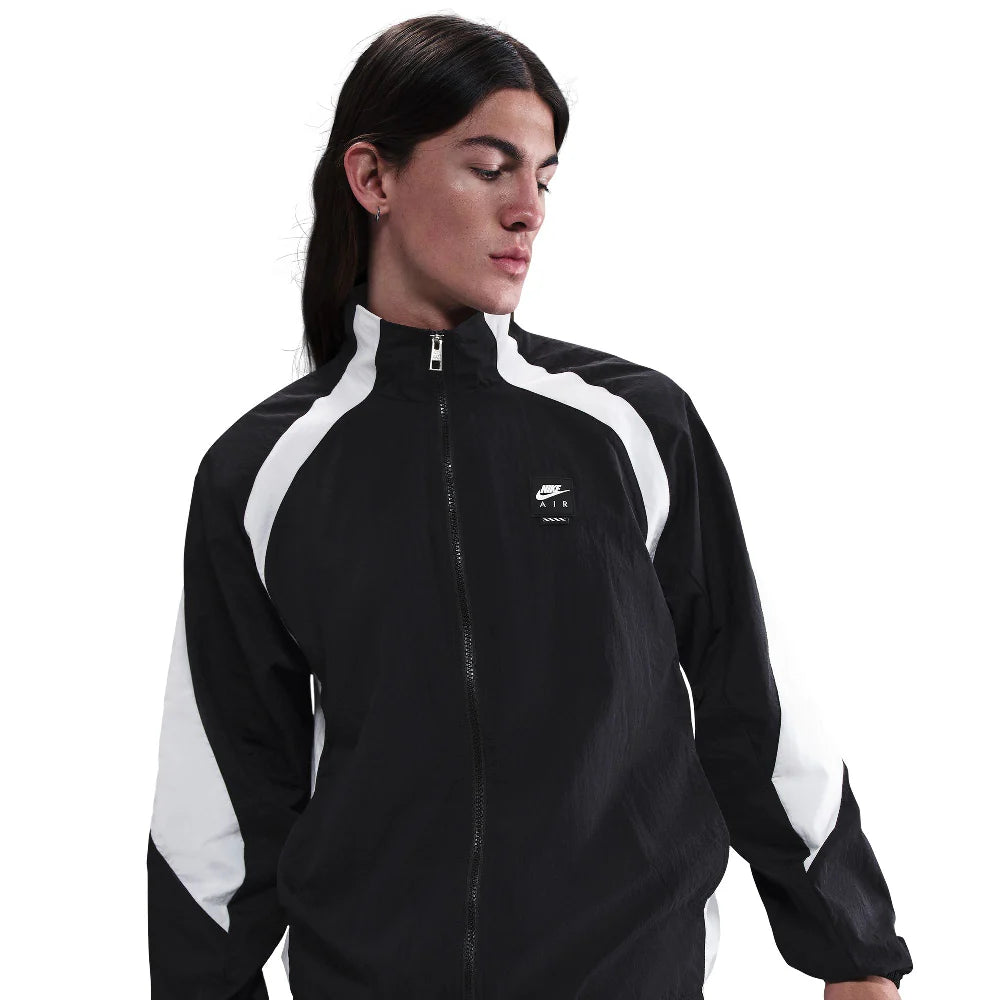 Men's Nike Sportswear Air Woven Track Jacket - Black/White 1