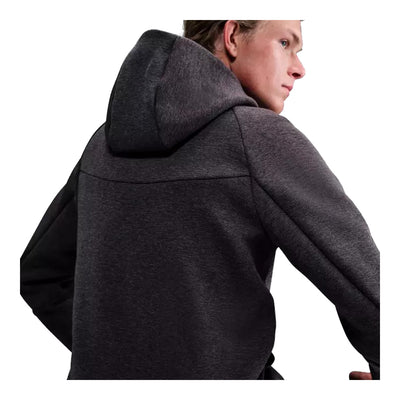 Men's Nike Tech Fleece Windrunner Full-Zip Hoodie - Black Heather/Black 4