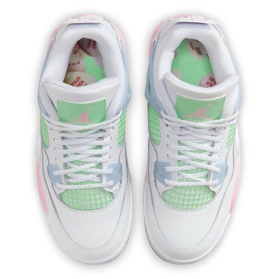 Big Kid's Air Jordan 4 Retro - White & Half Blue 4