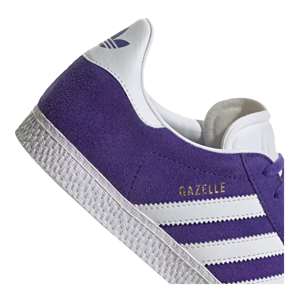 adidas Kids' Grade School Gazelle Shoes, Size 4, Ink/White