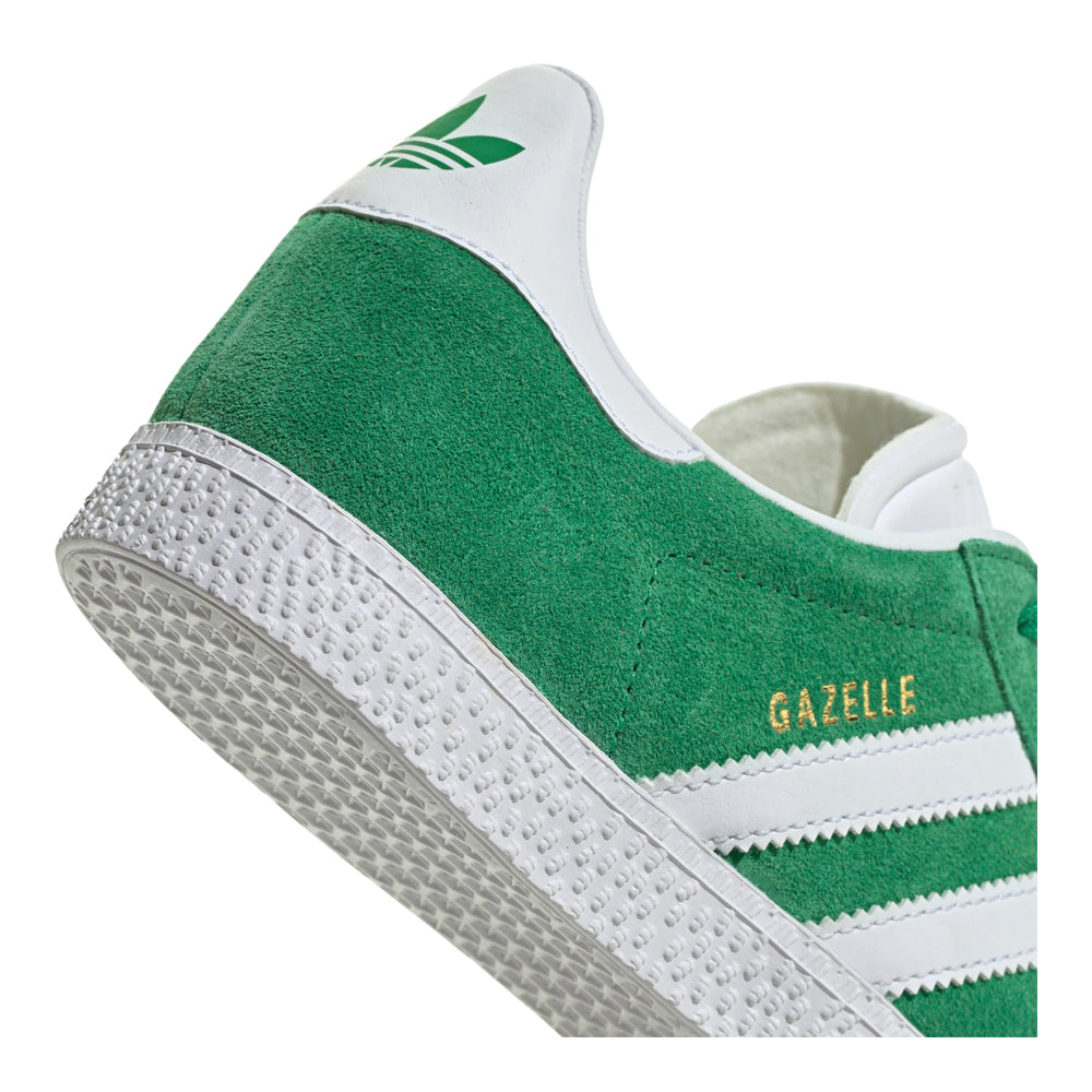 adidas Gazelle Shoes - Kids - Green / Cloud White / Gold - 4.5 adidas Gazelle Shoes - Kids - Green / Cloud White / Gold - 4.5