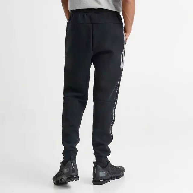 Men's Nike Tech Fleece Joggers with Reflective Accents - Black/Black 4
