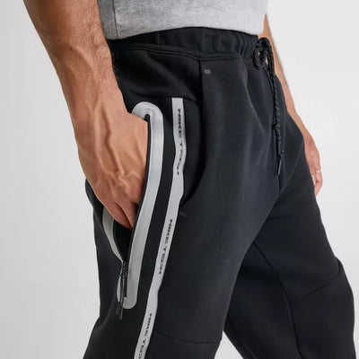 Men's Nike Tech Fleece Joggers with Reflective Accents - Black/Black 5
