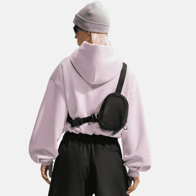 Nike Studio Fleece Cropped Lilac Hoodie