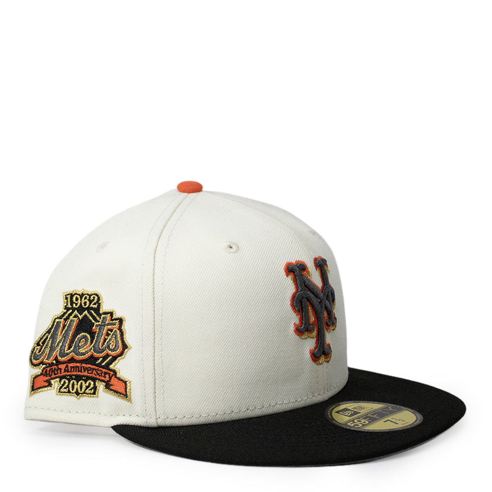 New Era New York Mets 1962-2002 40th Anniversary Side Patch 59FIFTY Fitted Hat 1