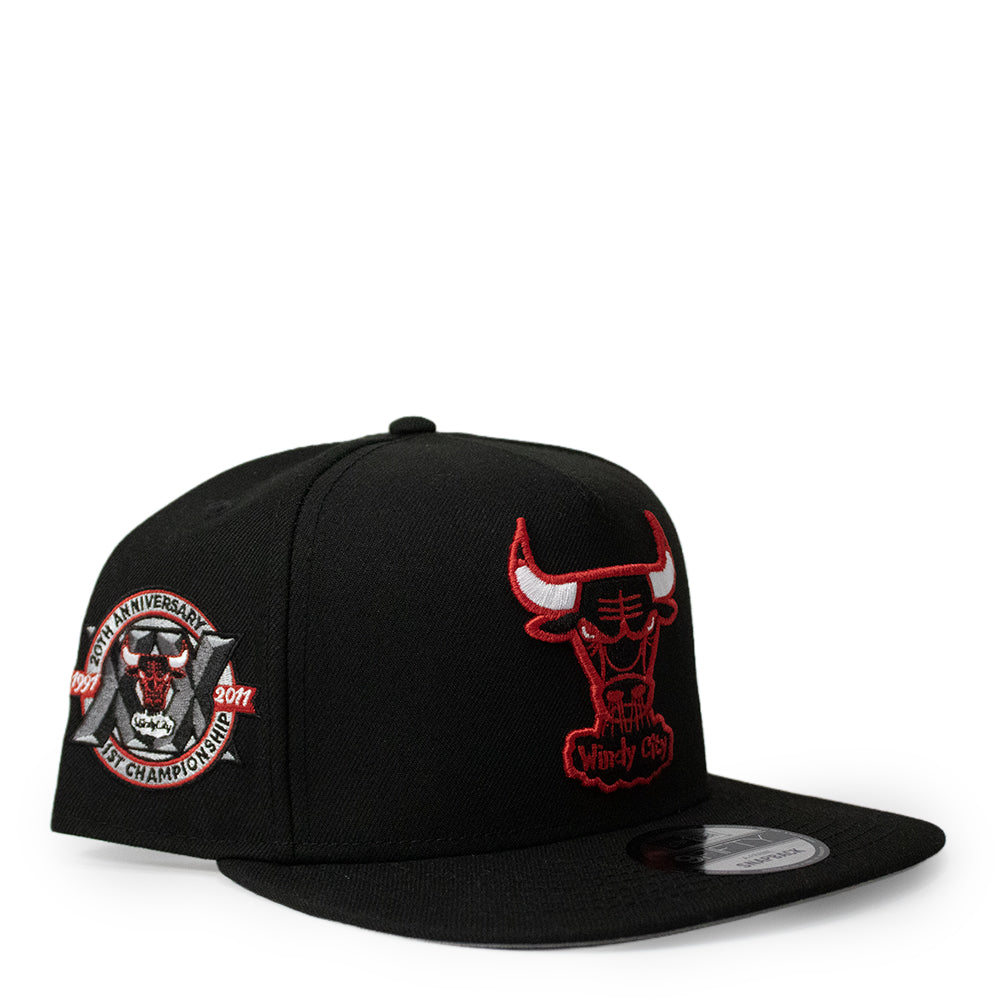 New Era Chicago Bulls HWC 20th Anniversary Black 9FIFTY Snapback Hat 1