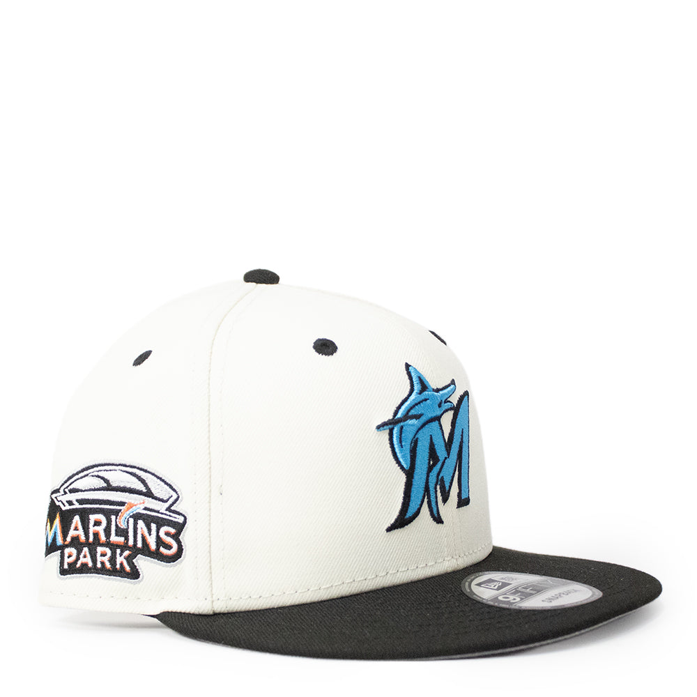 New Era Miami Marlins Mascot Pin 9FIFTY Snapback Hat 1