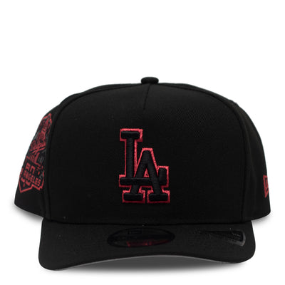New Era Los Angeles Dodgers 50 Years in Los Angeles "Blackout Red" 9FIFTY A-Frame Adjustable Hat