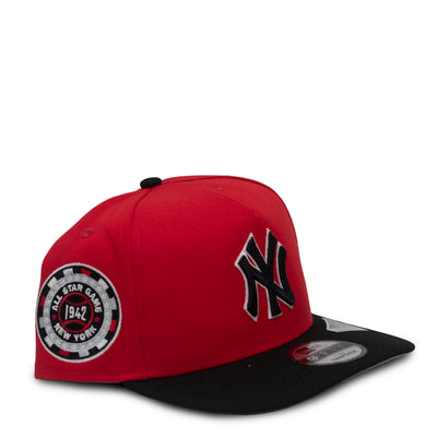 New Era New York Yankees 1942 All-Star Game "Red & Black" 9FIFTY A-Frame Adjustable Hat