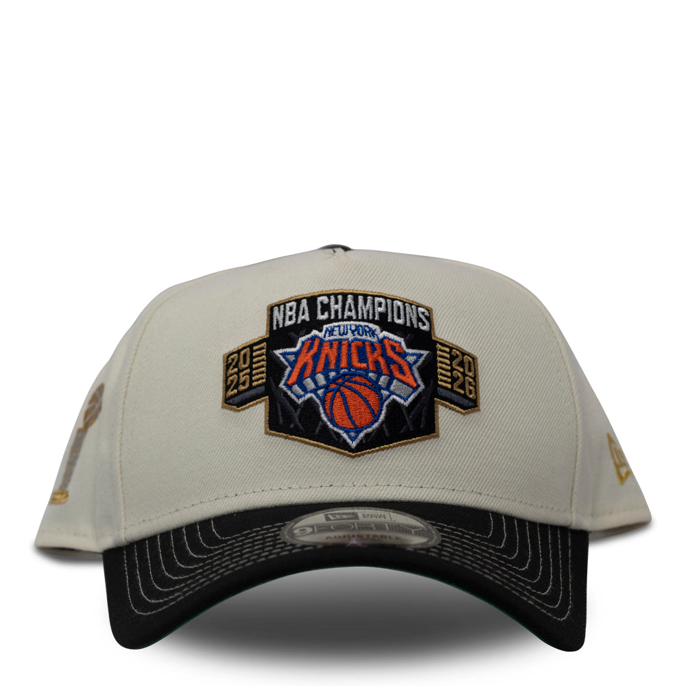 New Era New York Knicks "2025-2026 NBA Champions" 9FORTY A-Frame Adjustable Cap