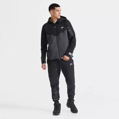 Men's Nike Tech Fleece Air Max Jogger Pants - Black/Neon Yellow 2