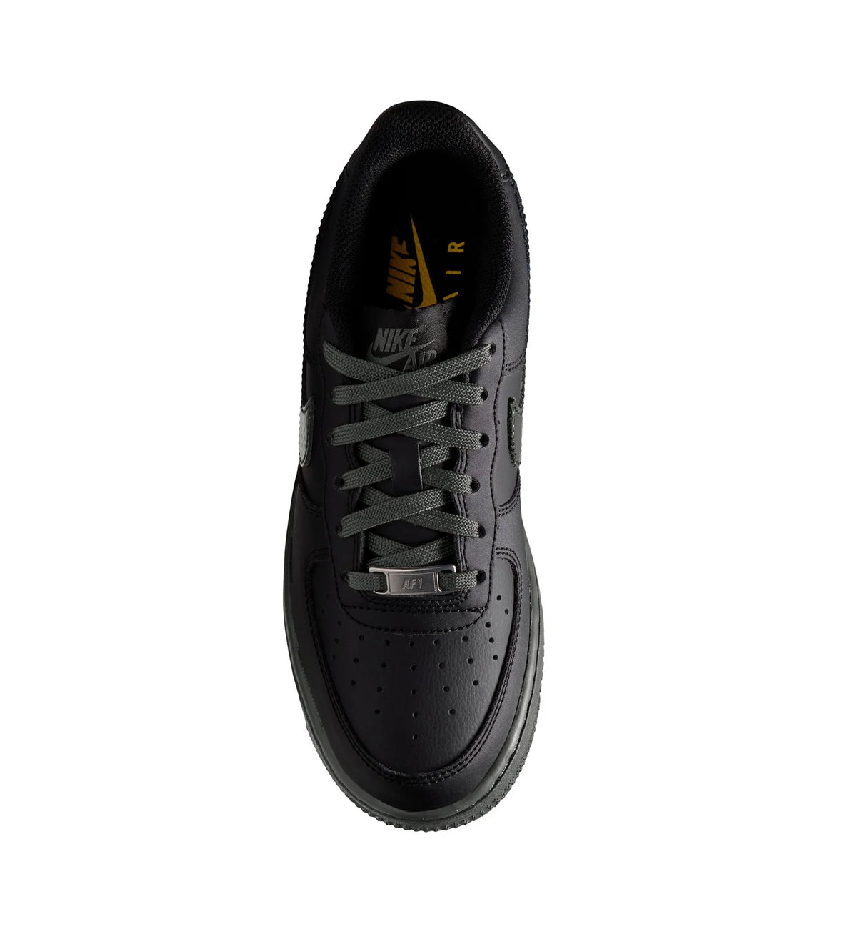 Big Kid's Nike Air Force 1 Tech Essential Black/Newsprint/Metallic Silver IQ6515-018