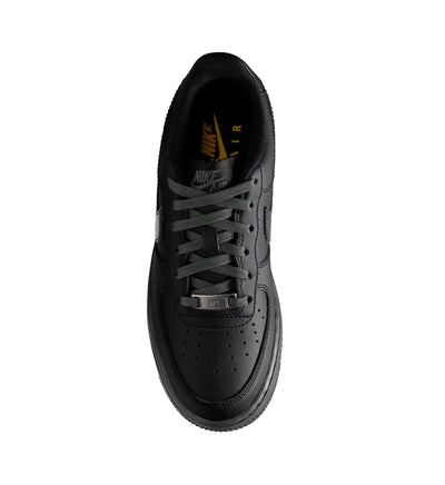 Big Kid's Nike Air Force 1 Tech Essential Black/Newsprint/Metallic Silver IQ6515-018