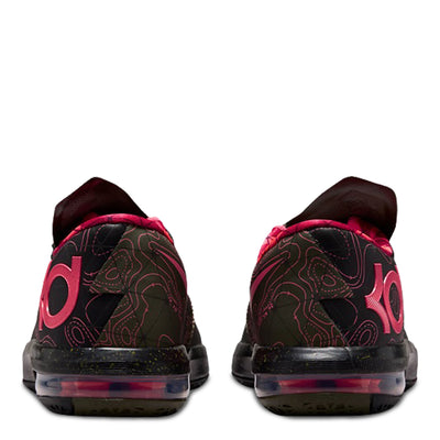 Big Kid's Nike KD 6 Meteorology (2026) Black/Atomic Red/Medium Olive/Noble Red IU1287-001