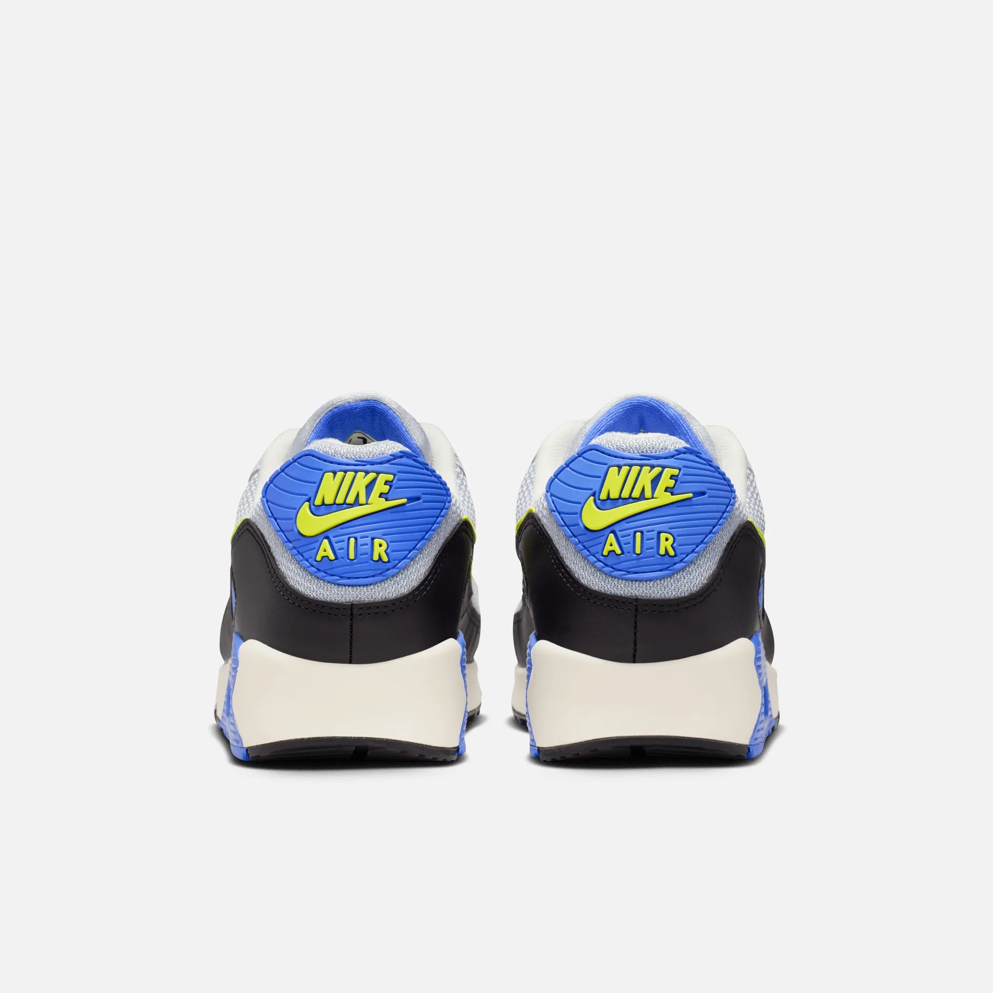 Men's Nike Air Max 90 Wave Pack Photon Dust/Photo Blue/Cyber/Light Smoke Grey/Black IU7543-025