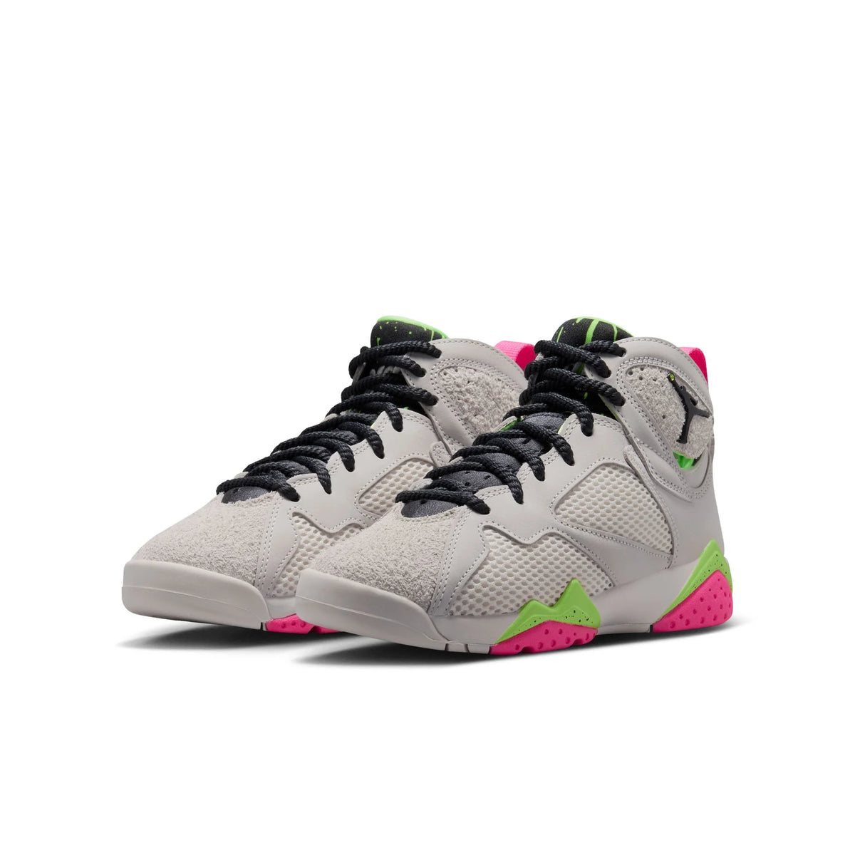 Big Kid's Air Jordan 7 "Tennis Day" Phantom/Lemon Twist-Pink Blast-Anthracite  IV6509-030