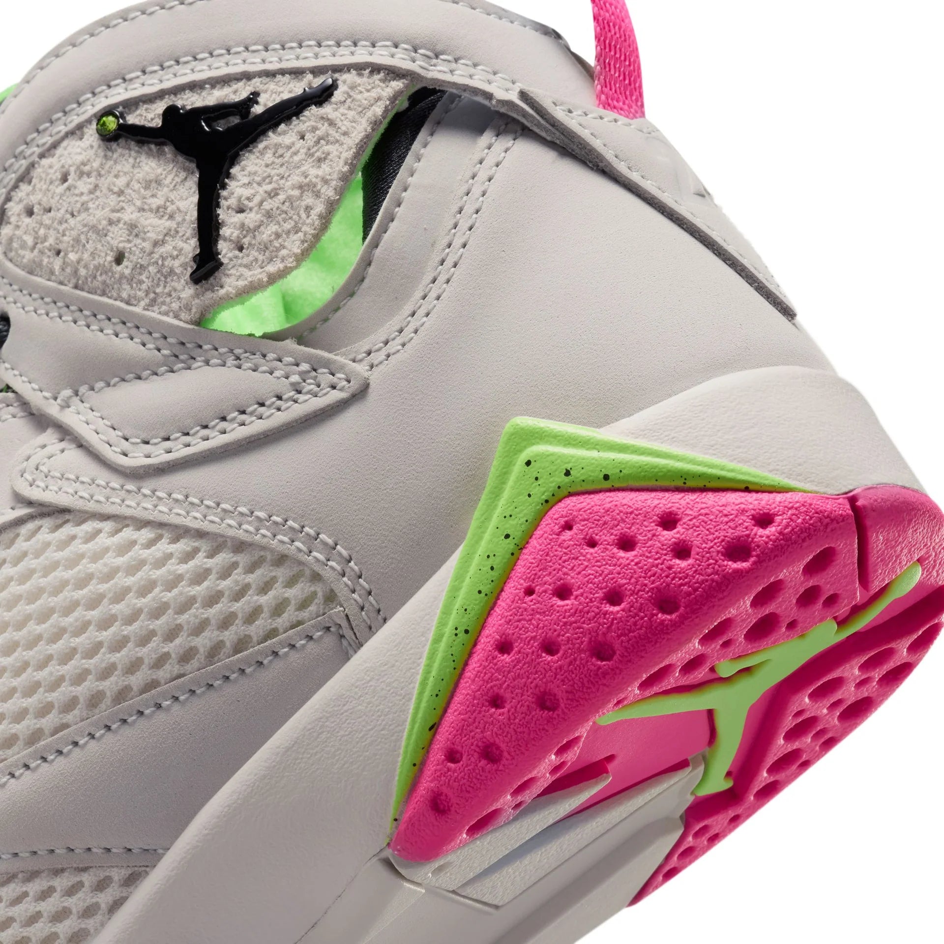 Big Kid's Air Jordan 7 "Tennis Day" Phantom/Lemon Twist-Pink Blast-Anthracite  IV6509-030