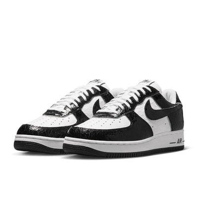 Men's Nike Air Force 1 '01 Cracked Leather Black/White JA0248-300