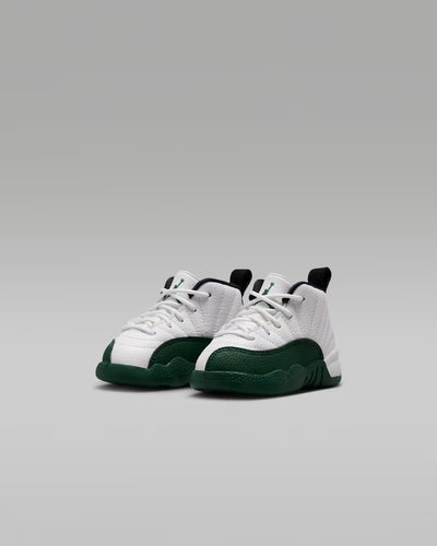Toddler Air Jordan 12 Retro Bucks Summit White/Gorge Green-Black-Fierce Purple 850000-103