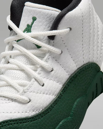 Toddler Air Jordan 12 Retro Bucks Summit White/Gorge Green-Black-Fierce Purple 850000-103