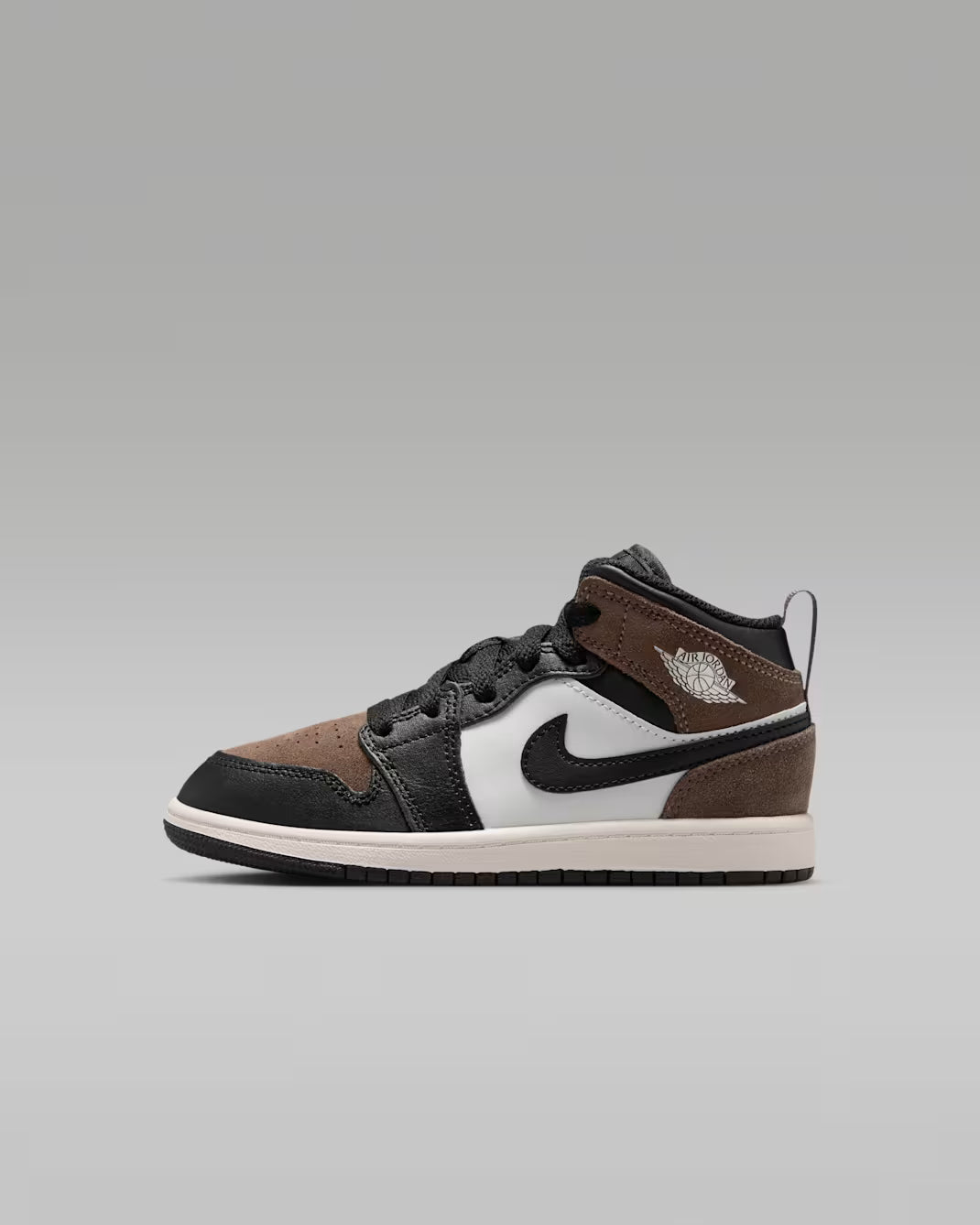 Little Kid's Air Jordan 1 Mid Black/Palomino/University Red/Phantom DQ8424-007