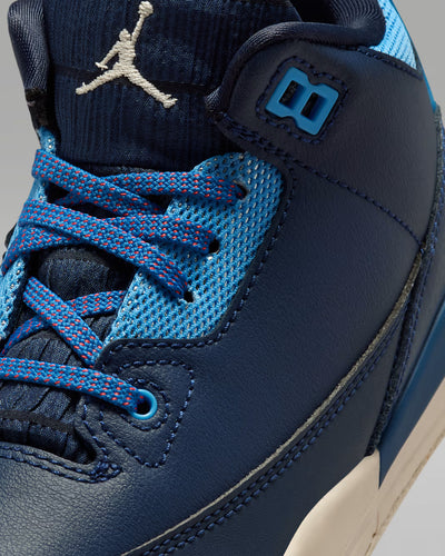 Little Kid's Air Jordan 3 Retro Sport Renaissance Obsidian/Track Red/Chalk/Chalk HQ0783-400