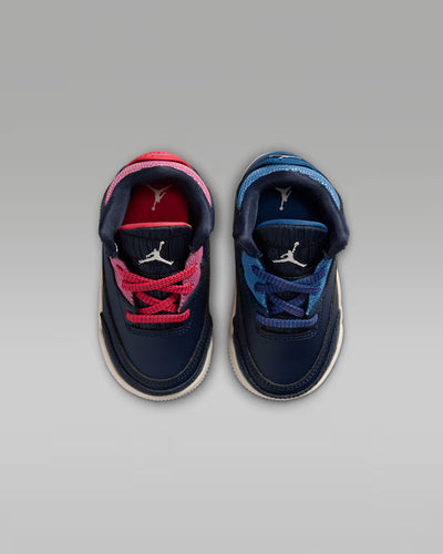 Toddler Air Jordan 3 Retro Sport Renaissance Obsidian/Track Red/Chalk/Chalk HQ0782-400