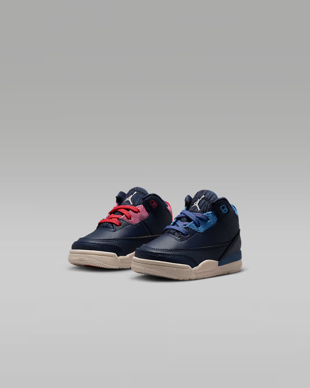 Toddler Air Jordan 3 Retro Sport Renaissance Obsidian/Track Red/Chalk/Chalk HQ0782-400