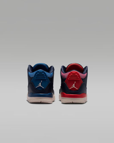Toddler Air Jordan 3 Retro Sport Renaissance Obsidian/Track Red/Chalk/Chalk HQ0782-400