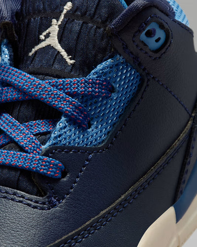 Toddler Air Jordan 3 Retro Sport Renaissance Obsidian/Track Red/Chalk/Chalk HQ0782-400