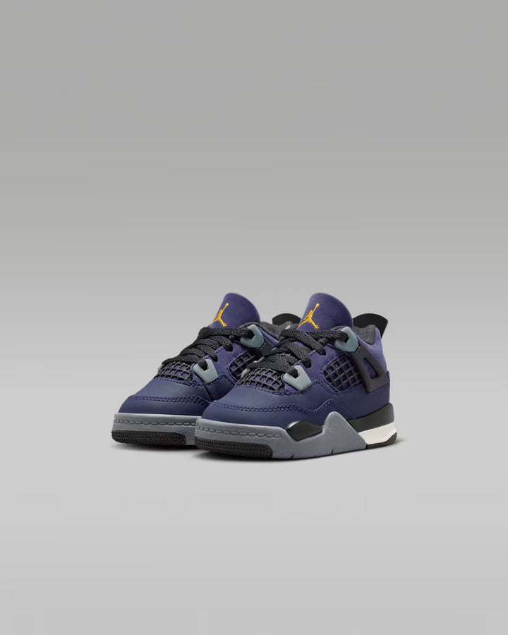 Air Jordan 4 Retro Toddler Sneakers - Imperial Purple