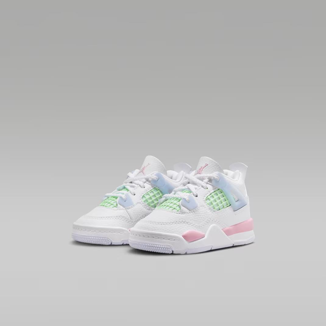 Toddler Jordan 4 Retro - Vapor Green &amp; Medium Soft Pink 5