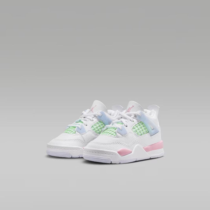 Toddler Jordan 4 Retro - Vapor Green &amp; Medium Soft Pink 5