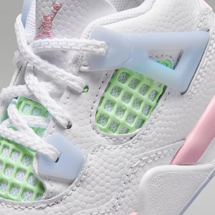 Toddler Jordan 4 Retro - Vapor Green &amp; Medium Soft Pink 6