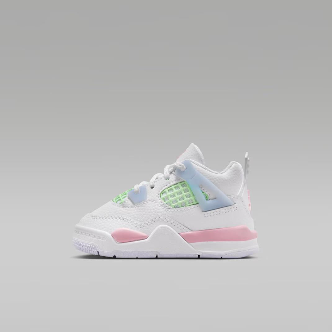 Toddler Jordan 4 Retro - Vapor Green &amp; Medium Soft Pink 2