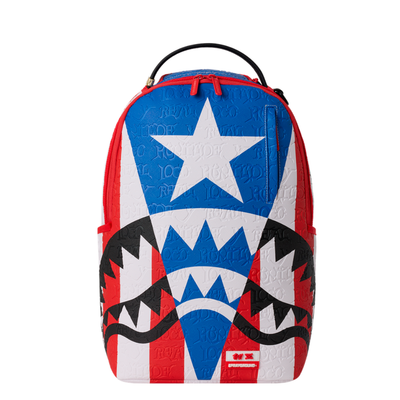 Sprayground Jon Z Puerto Rico Flag Center Shark - Multi-Color