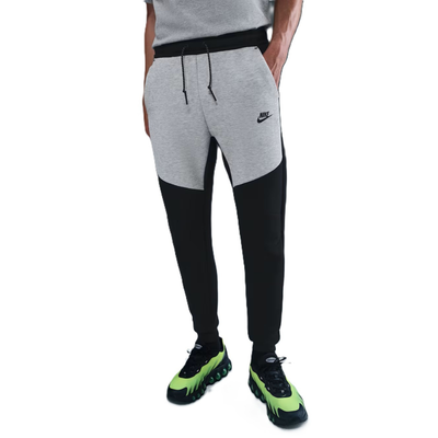 Men's Nike Tech Fleece Joggers - Black & Dark Grey Heather