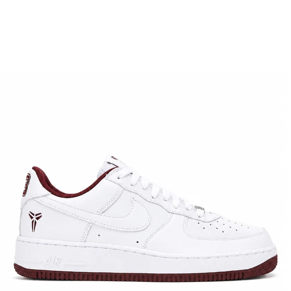 Men's Nike Kobe Air Force 1 Low Lower Merion White/Team Red IB0018-101