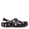 Crocs Kids' Classic Flower Clog  - Black/Pink