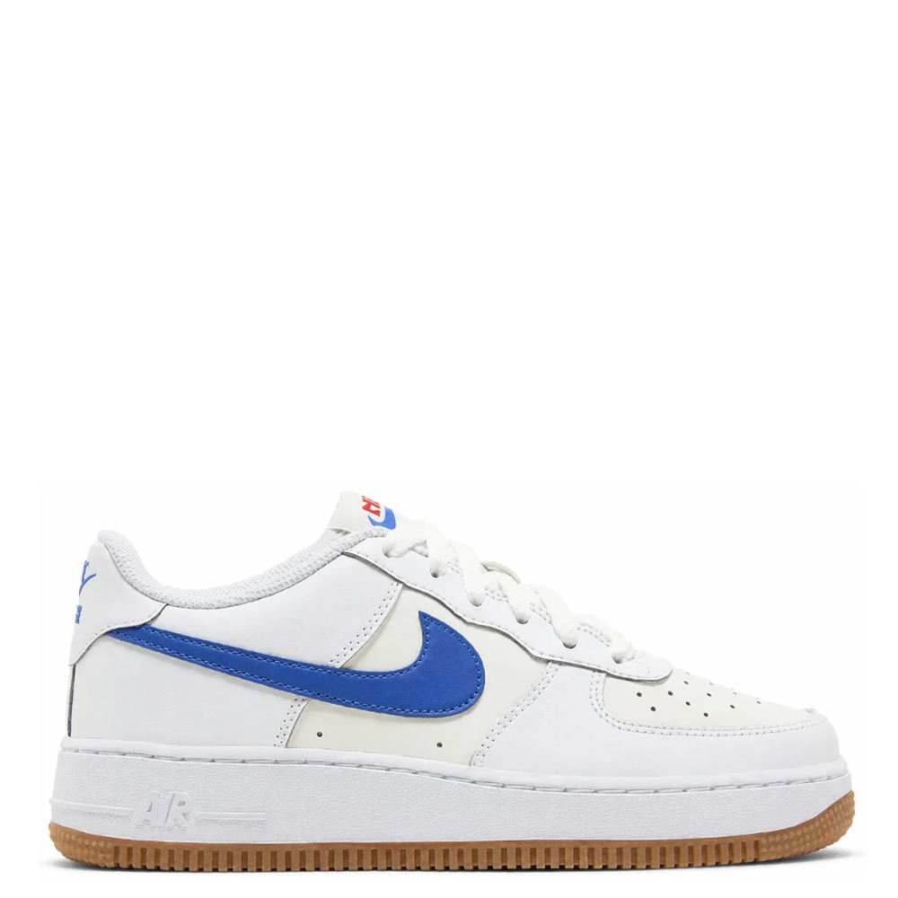 Big Kid's Nike Air Force 1 White Game/Royal Gum DX5805-179