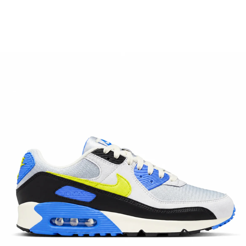 Men's Nike Air Max 90 Wave Pack Photon Dust/Photo Blue/Cyber/Light Smoke Grey/Black IU7543-025