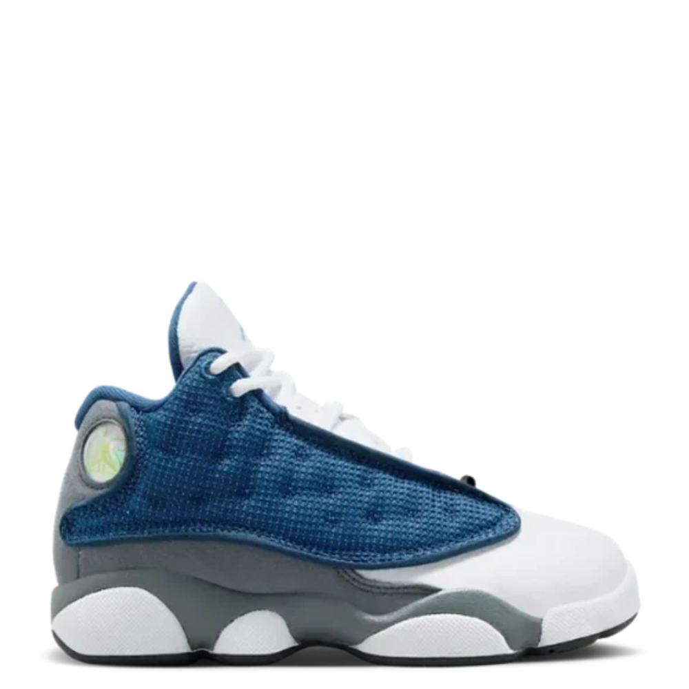 Little Kid's Air Jordan 13 Retro Navy/University Blue-Flint Grey-White DJ3005-400