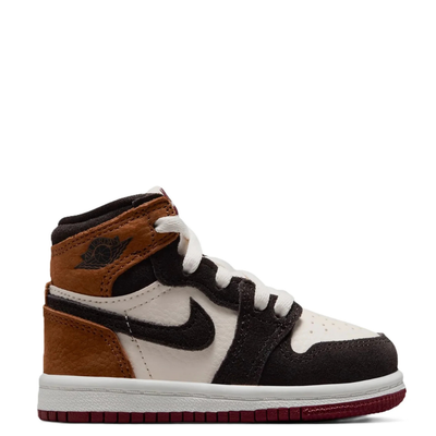 Air Jordan 1 Retro High OG Toddler's Love Letter Shadow Brown/Shadow Brown-Soft Pearl-Light British Tan-Team Red FD1413-201