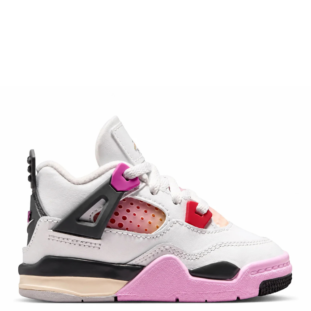 Toddler Air Jordan 4 Retro Comic Off White/Anthracite/Neutral Grey/Fire Pink/Light Arctic Pink/Muslin IO2364-100